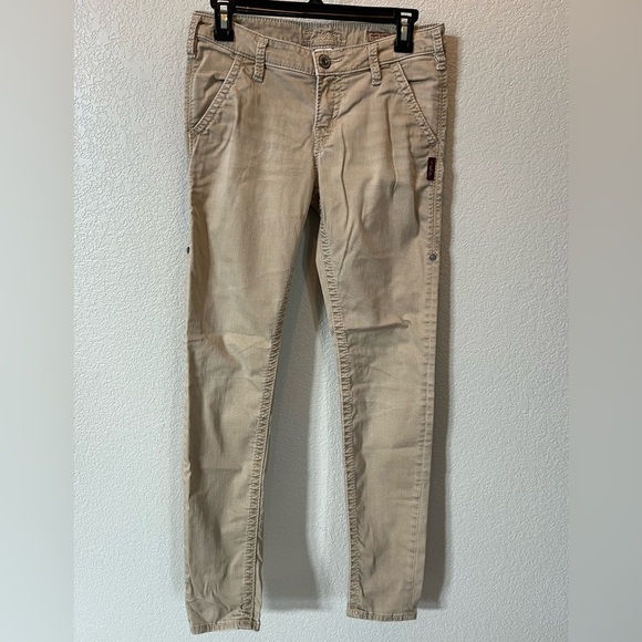 Silver Jeans Gwen Chino Skinny Fit Khaki Pants Size W 26/ L31 - Picture 1 of 8